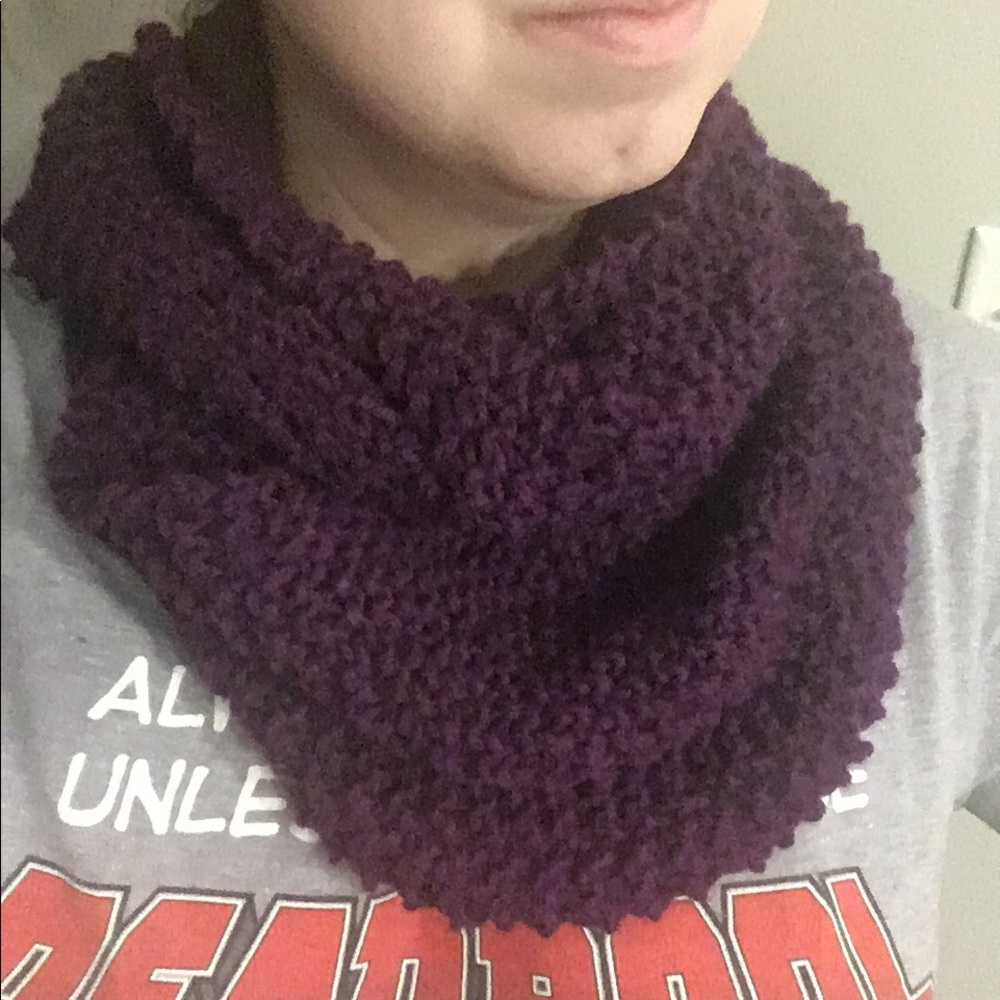 Handmade Infinity Knit Scarf